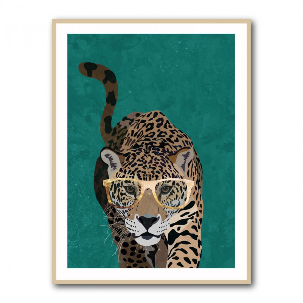 Curious Green Leopard