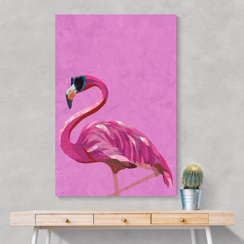 Magenta Metallic Flamingo