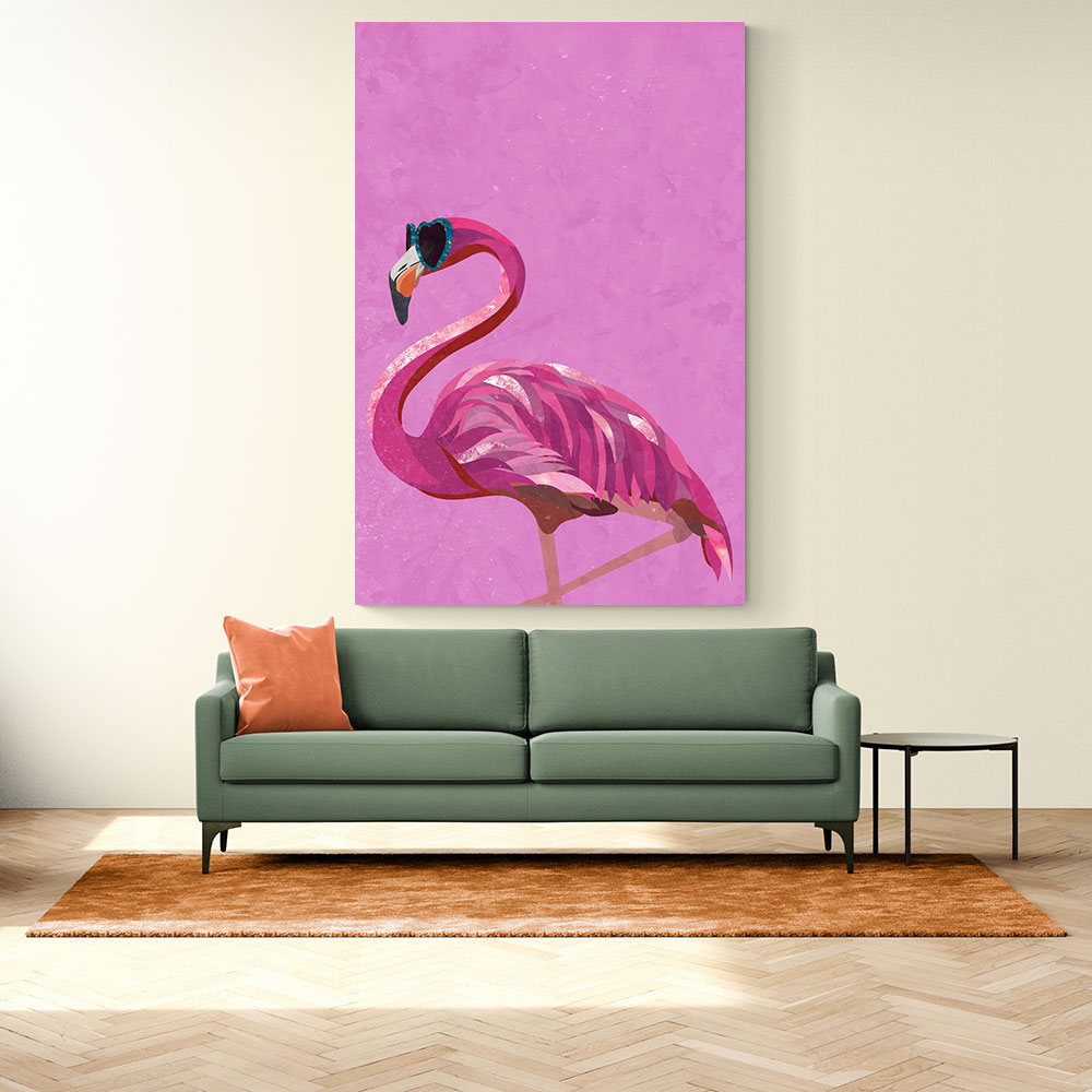 Magenta Metallic Flamingo