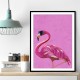 Magenta Metallic Flamingo