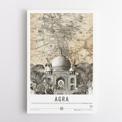 Agra Taj Mahal City Art