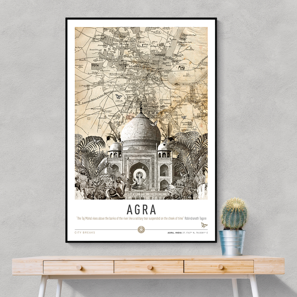 Agra Taj Mahal City Art