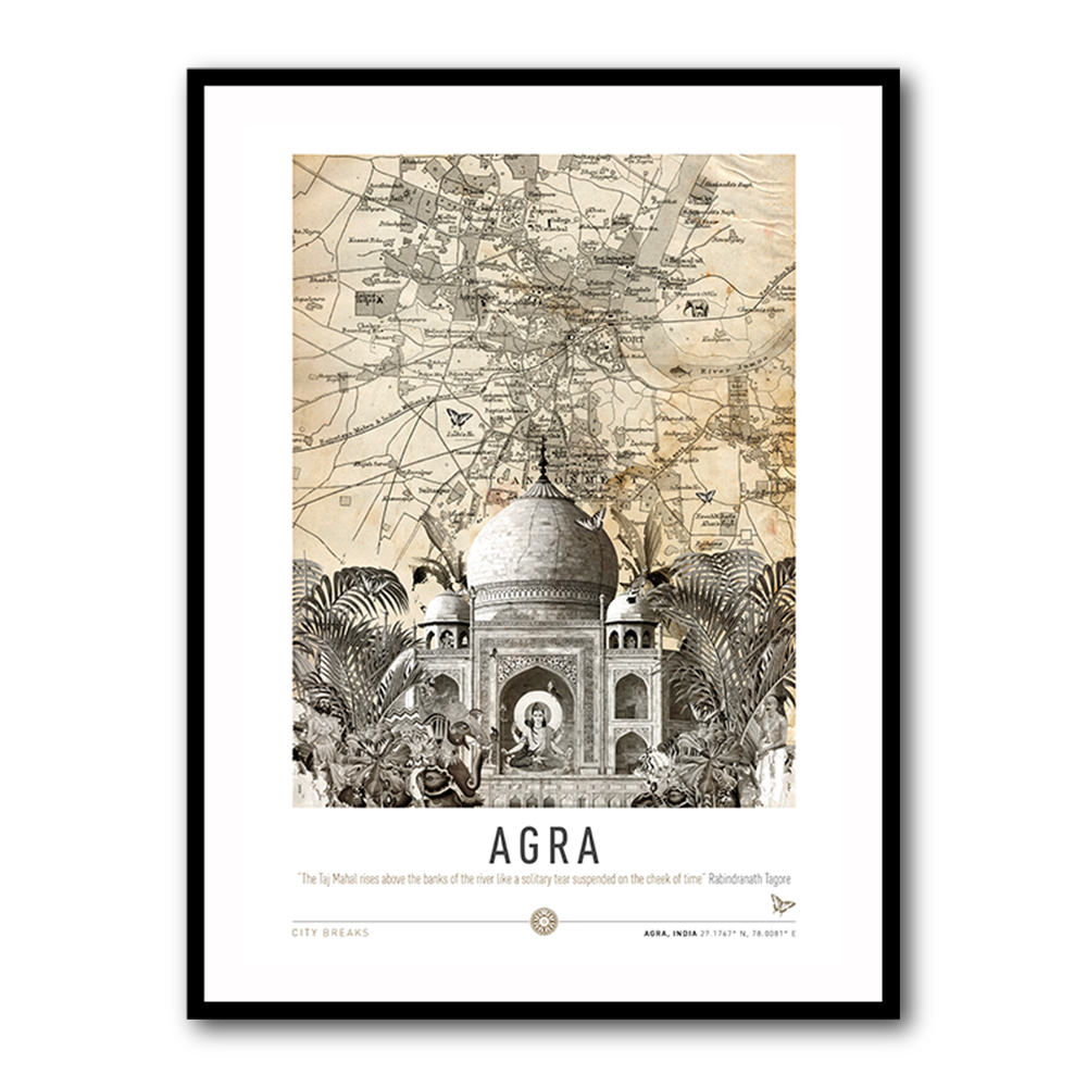 Agra Taj Mahal City Art