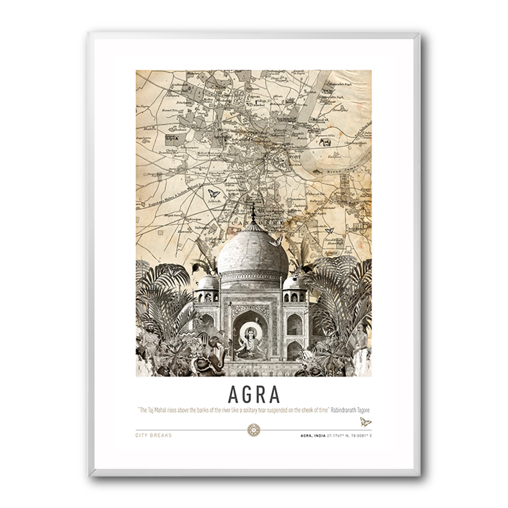 Agra Taj Mahal City Art