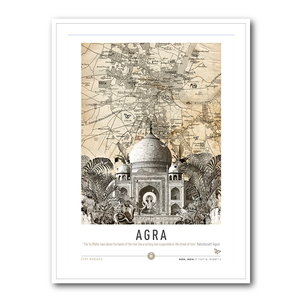 Agra Taj Mahal City Art