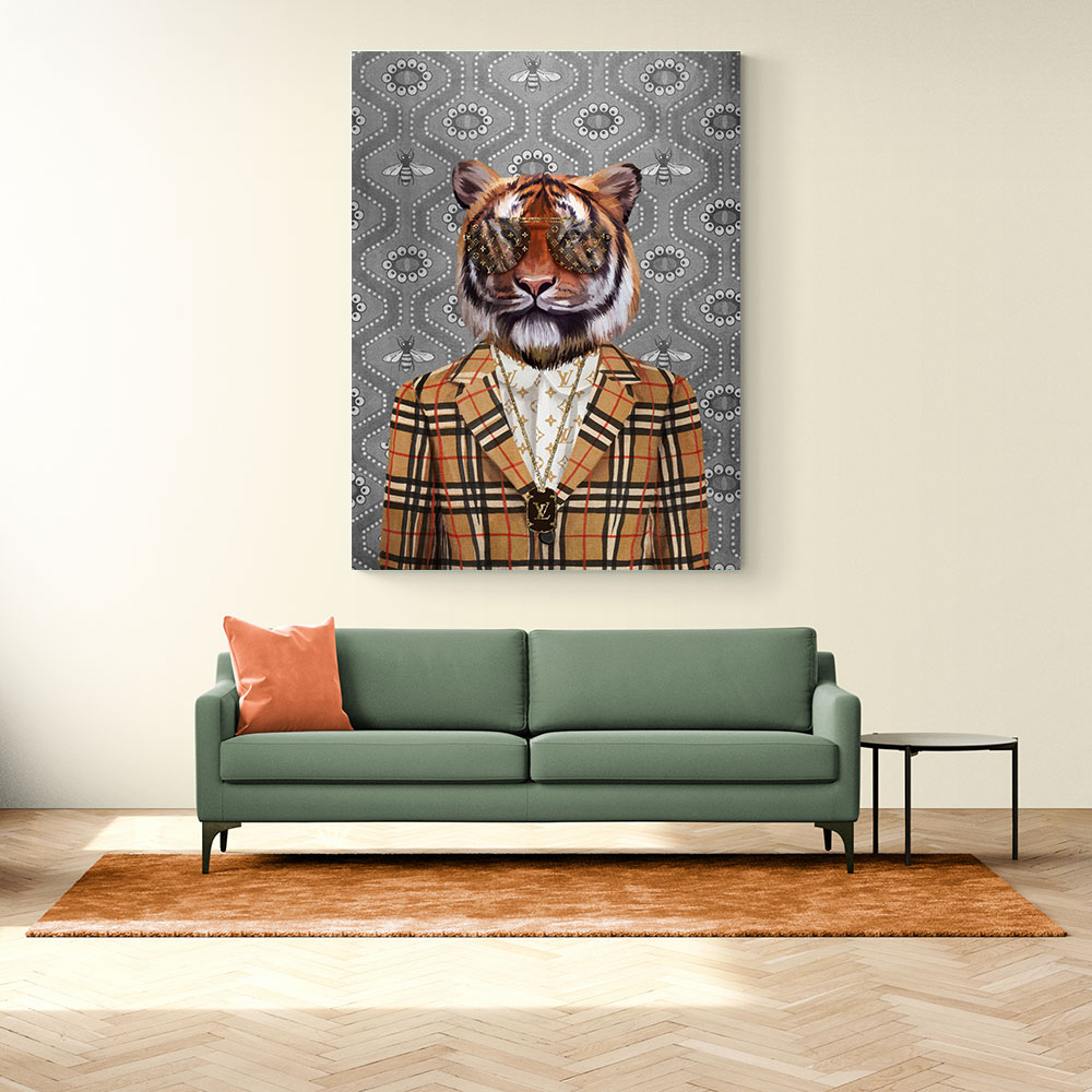 Fashion Victim Tiger Art Print