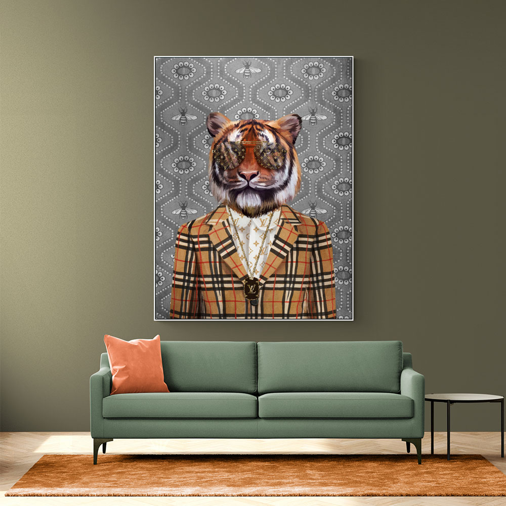 Fashion Victim Tiger Art Print