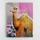 Camel With Pink Flowers