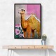 Camel With Pink Flowers