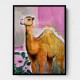 Camel With Pink Flowers