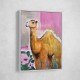 Camel With Pink Flowers