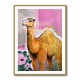 Camel With Pink Flowers