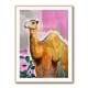 Camel With Pink Flowers