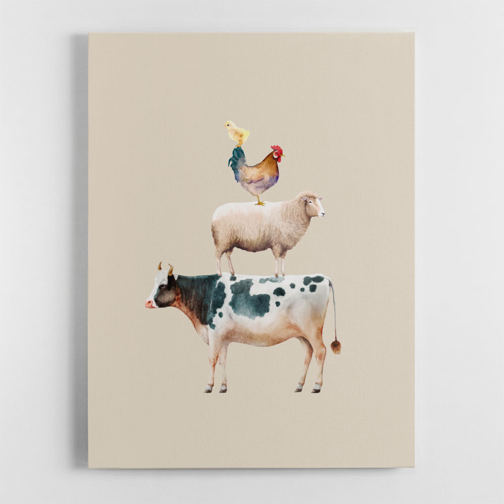 The Cow, Sheep and Chicken