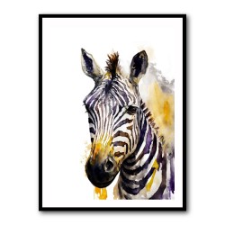 Watercolor Zebra