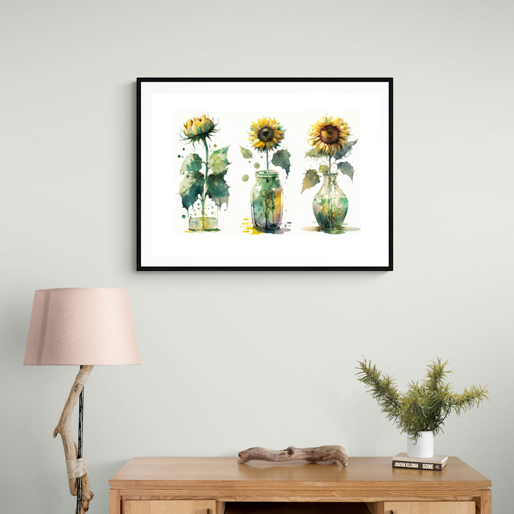 Abstract Sunflowers