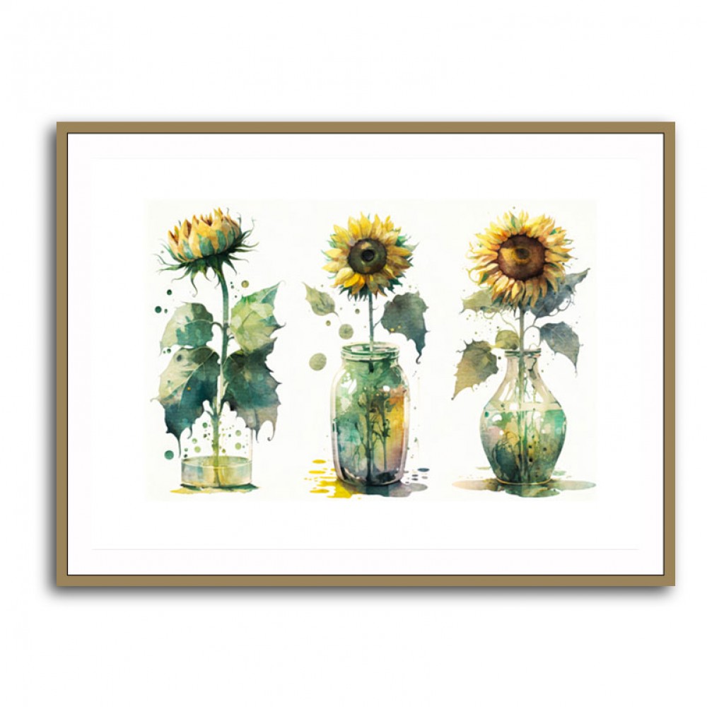 Abstract Sunflowers