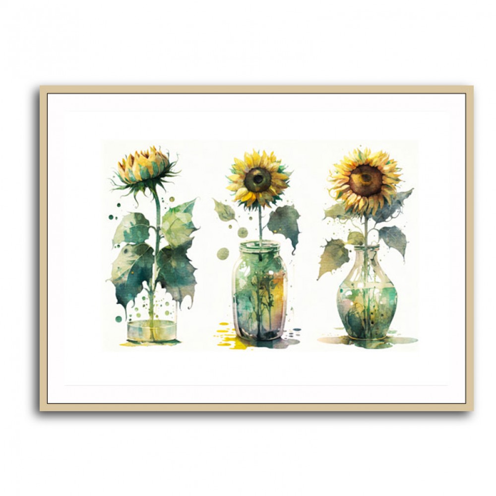 Abstract Sunflowers