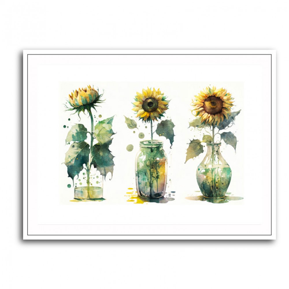 Abstract Sunflowers