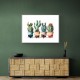 Colorful Potted Cactus