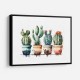 Colorful Potted Cactus