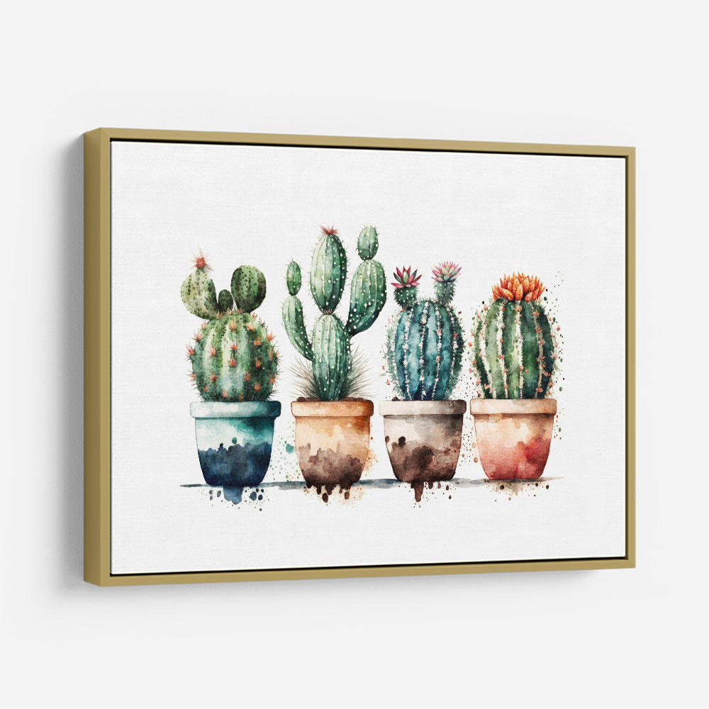 Colorful Potted Cactus