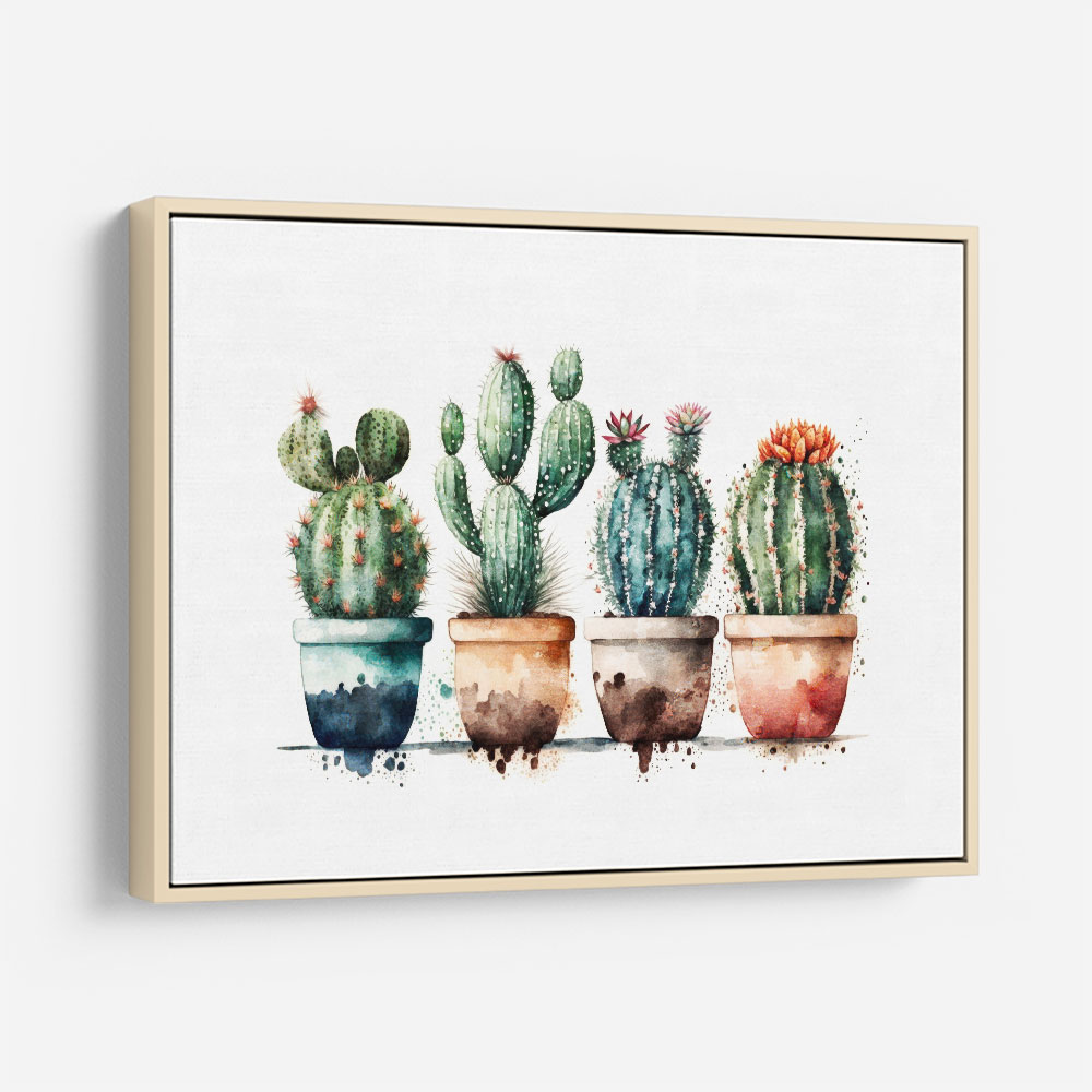 Colorful Potted Cactus