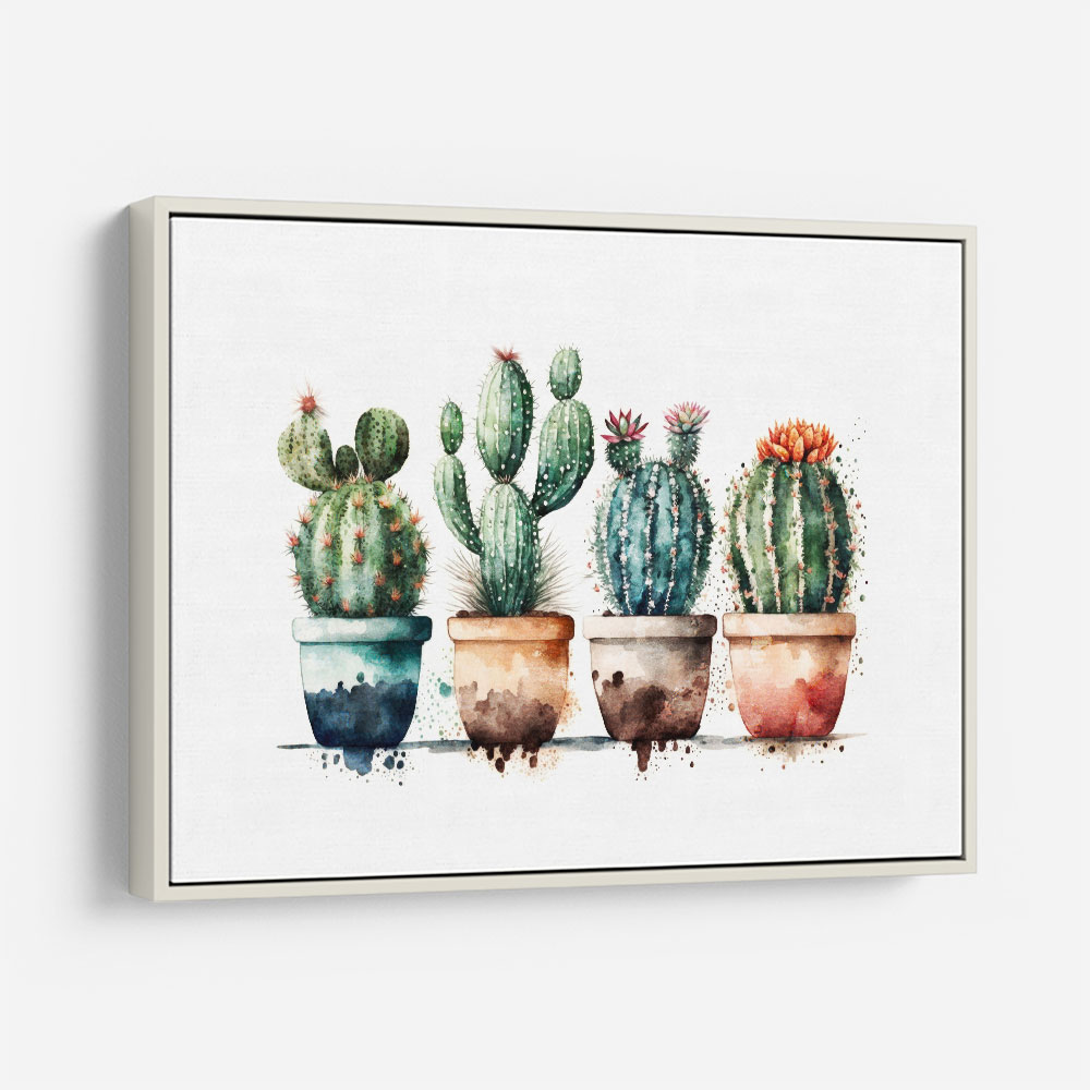 Colorful Potted Cactus