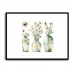 Glass Vases Wildflowers