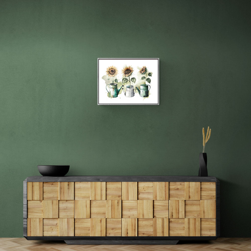 Three Sunflowers Wall Art