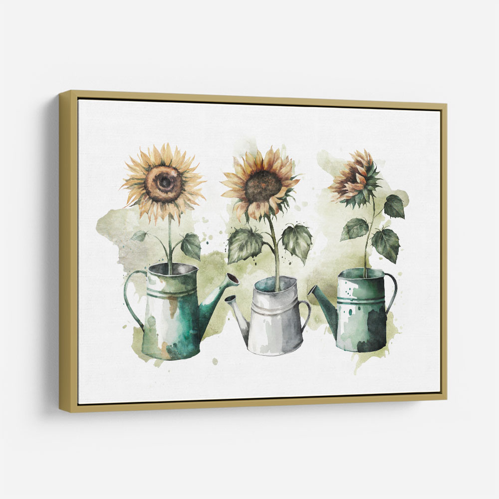 Three Sunflowers Wall Art