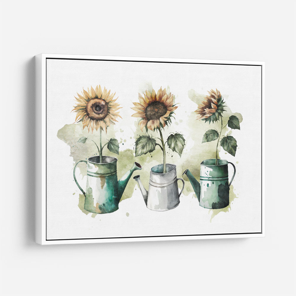 Three Sunflowers Wall Art