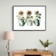 Three Sunflowers Wall Art