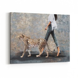 A Lady and Her Leopard