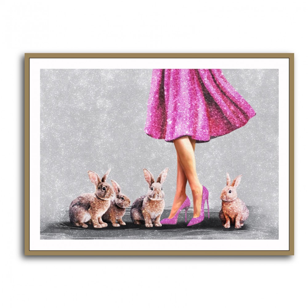 A Lady and Her Rabbits
