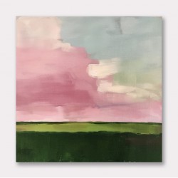 Pink Fields At Sunrise