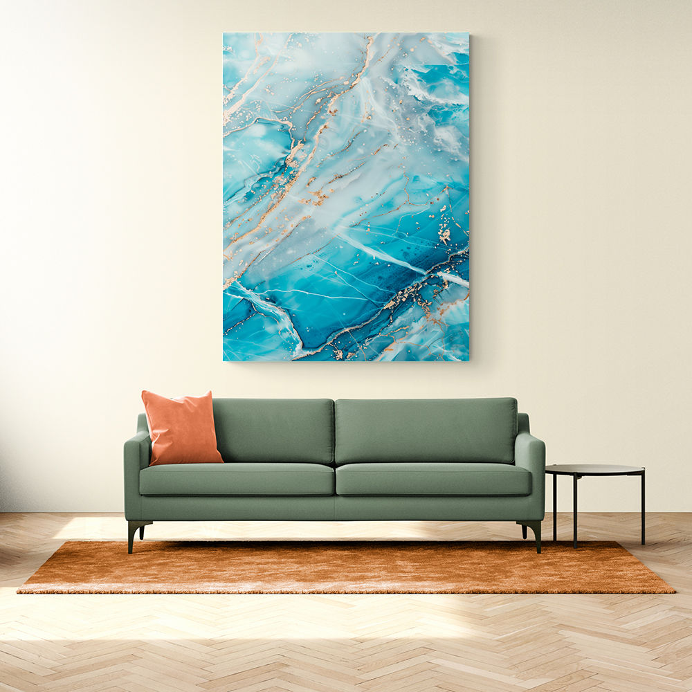 Turquoise Crystal Layers