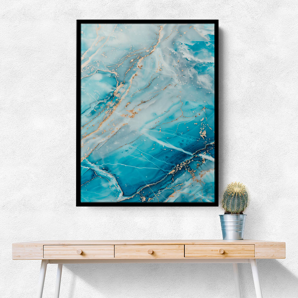 Turquoise Crystal Layers