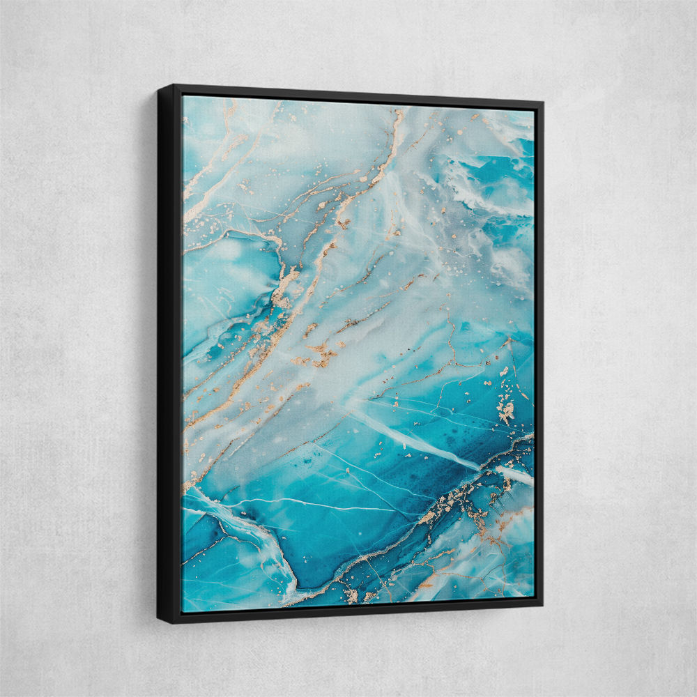 Turquoise Crystal Layers