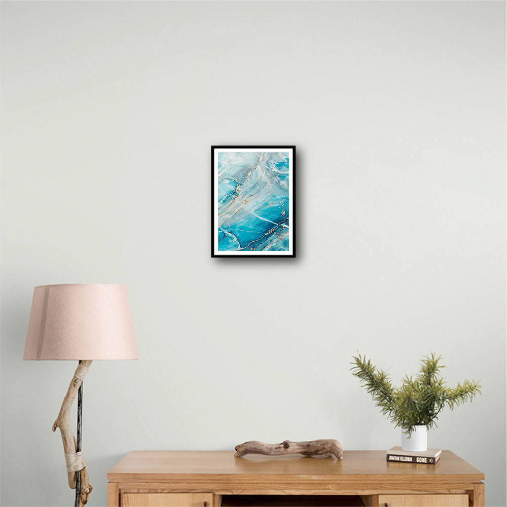Turquoise Crystal Layers