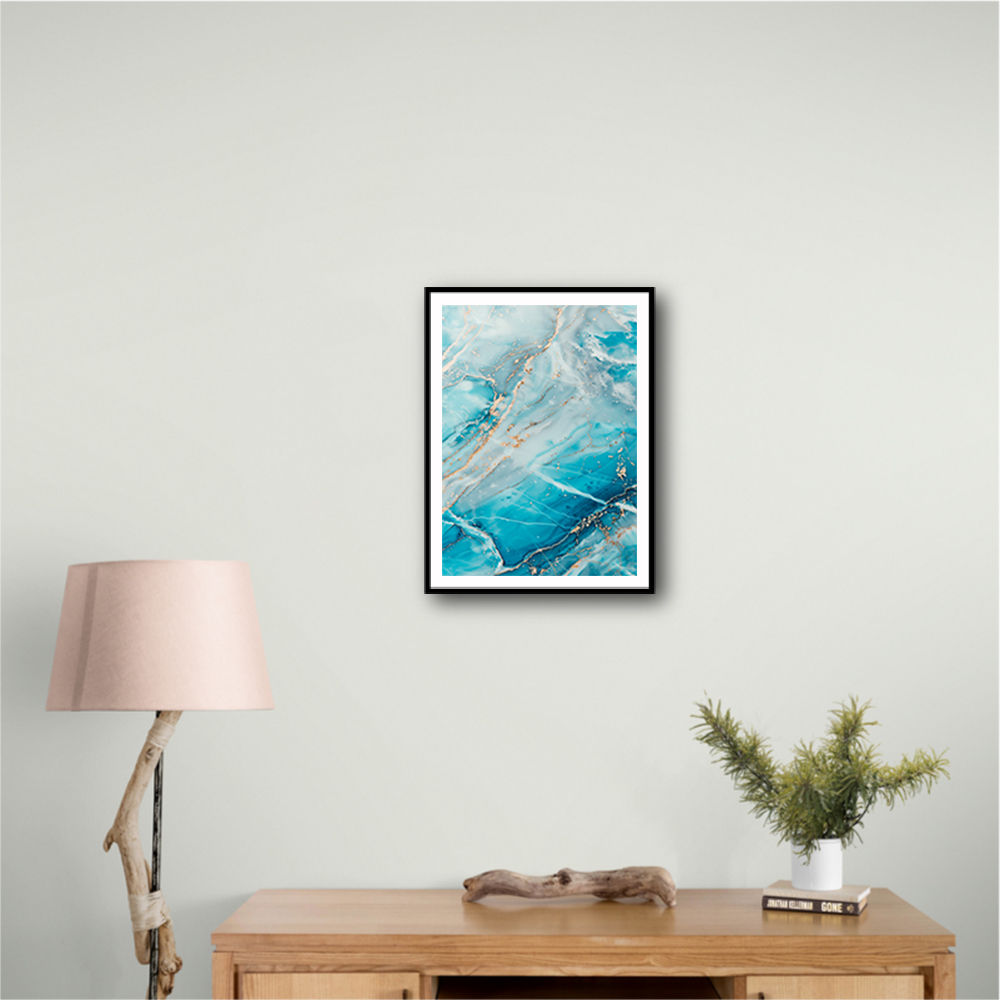 Turquoise Crystal Layers