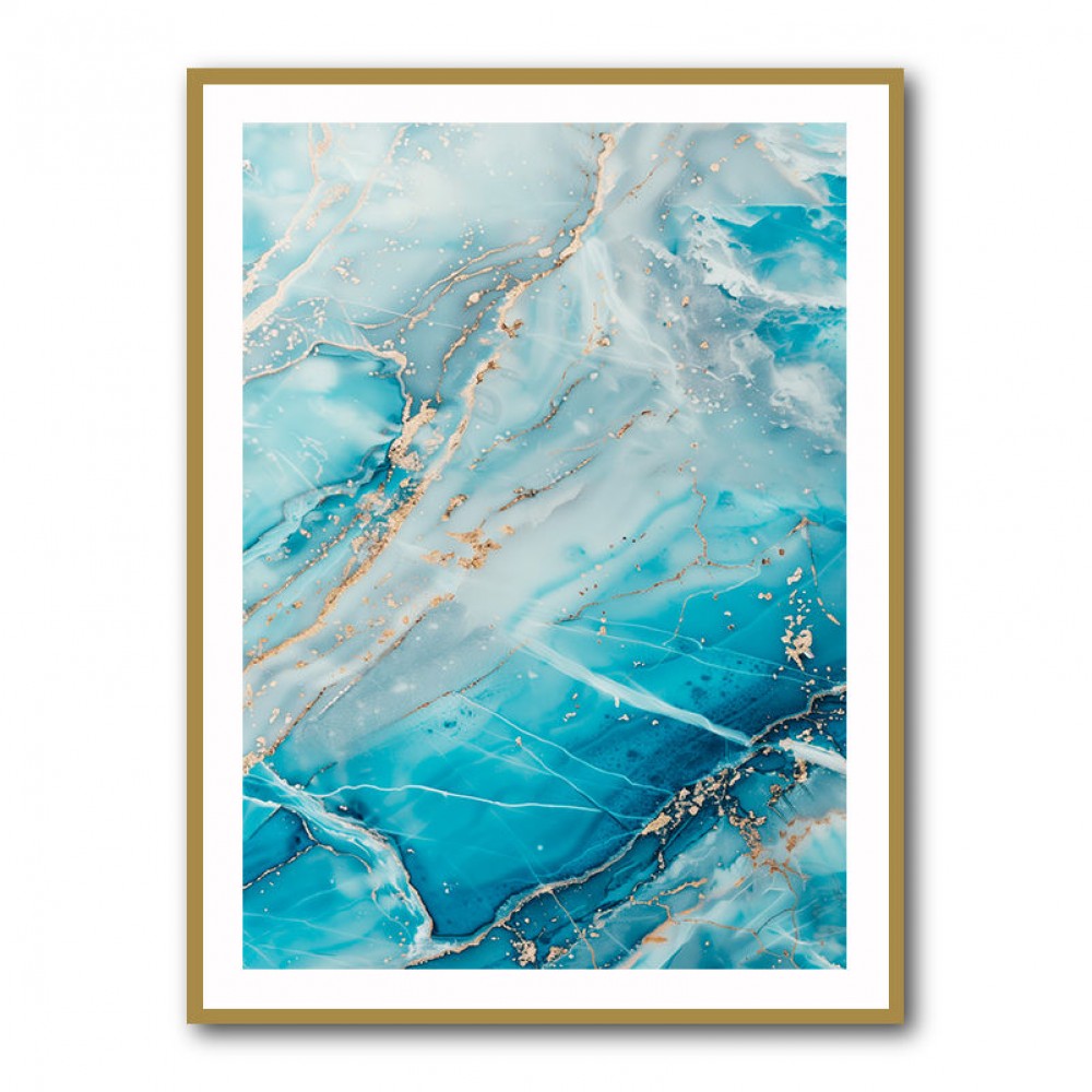 Turquoise Crystal Layers