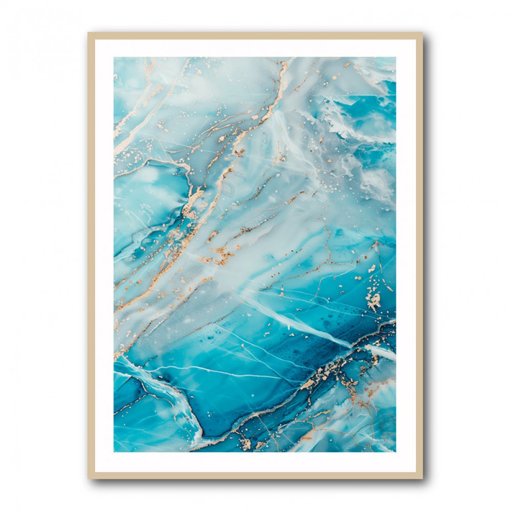 Turquoise Crystal Layers