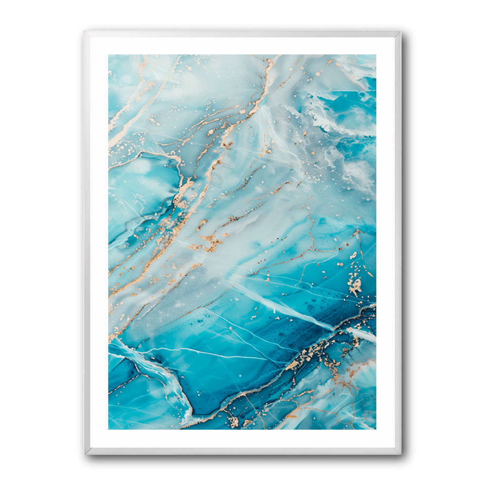 Turquoise Crystal Layers