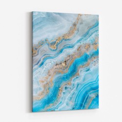 Turquoise Crystal With Gold