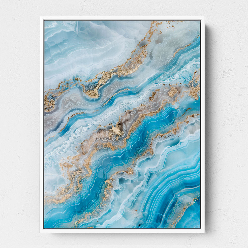 Turquoise Crystal With Gold