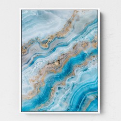 Turquoise Crystal With Gold