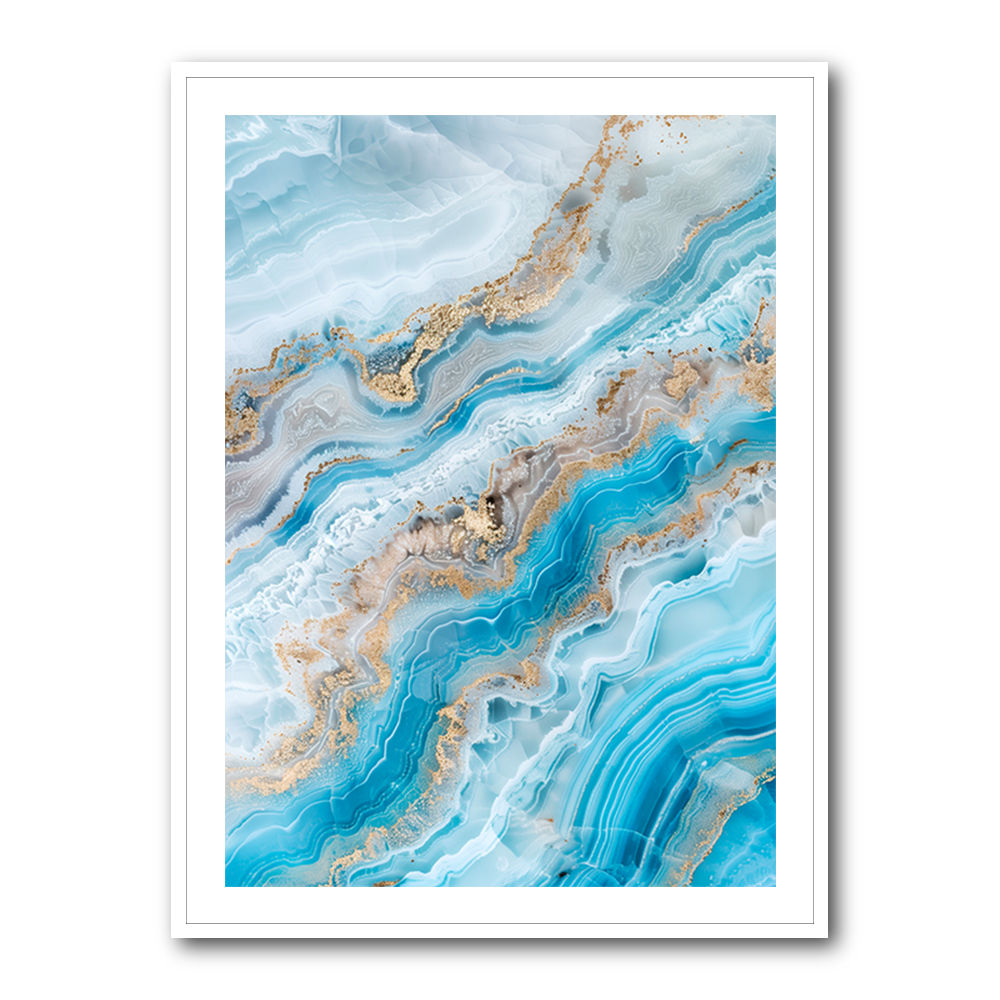 Turquoise Crystal With Gold