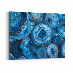 Blue Crystals With Gold