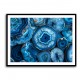 Blue Crystals With Gold